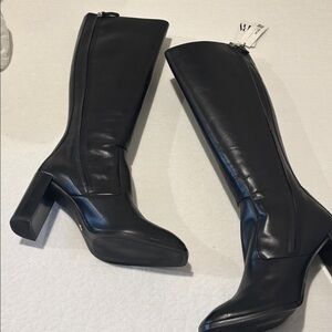 Zara Black Over the Knee Boots